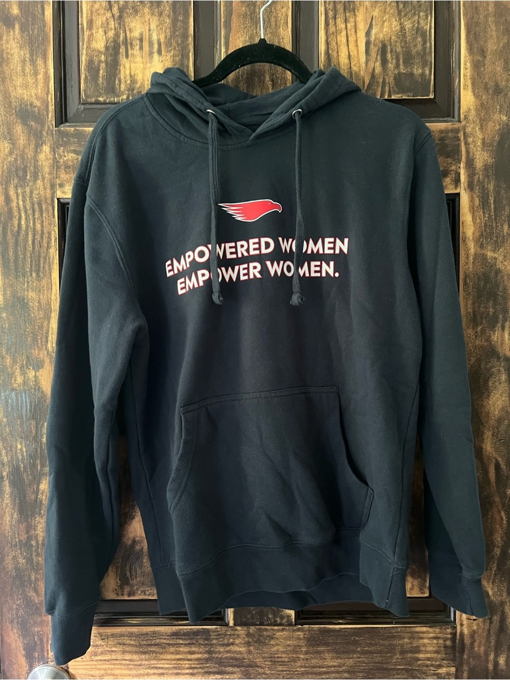 Uniqlo Black Hoodie with Red Graphic